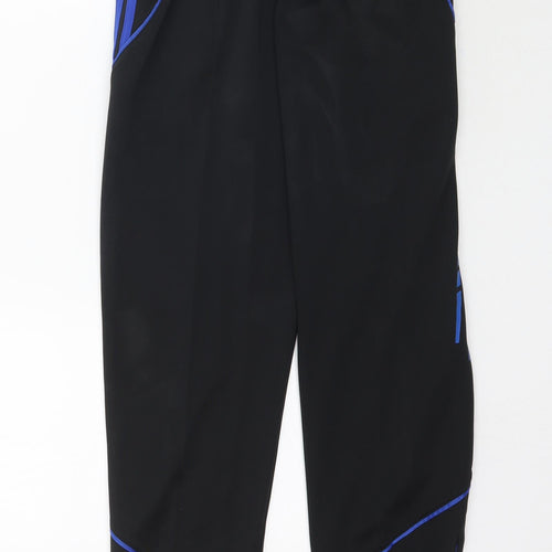 Preworn Boys Black   Jogger Trousers Size L