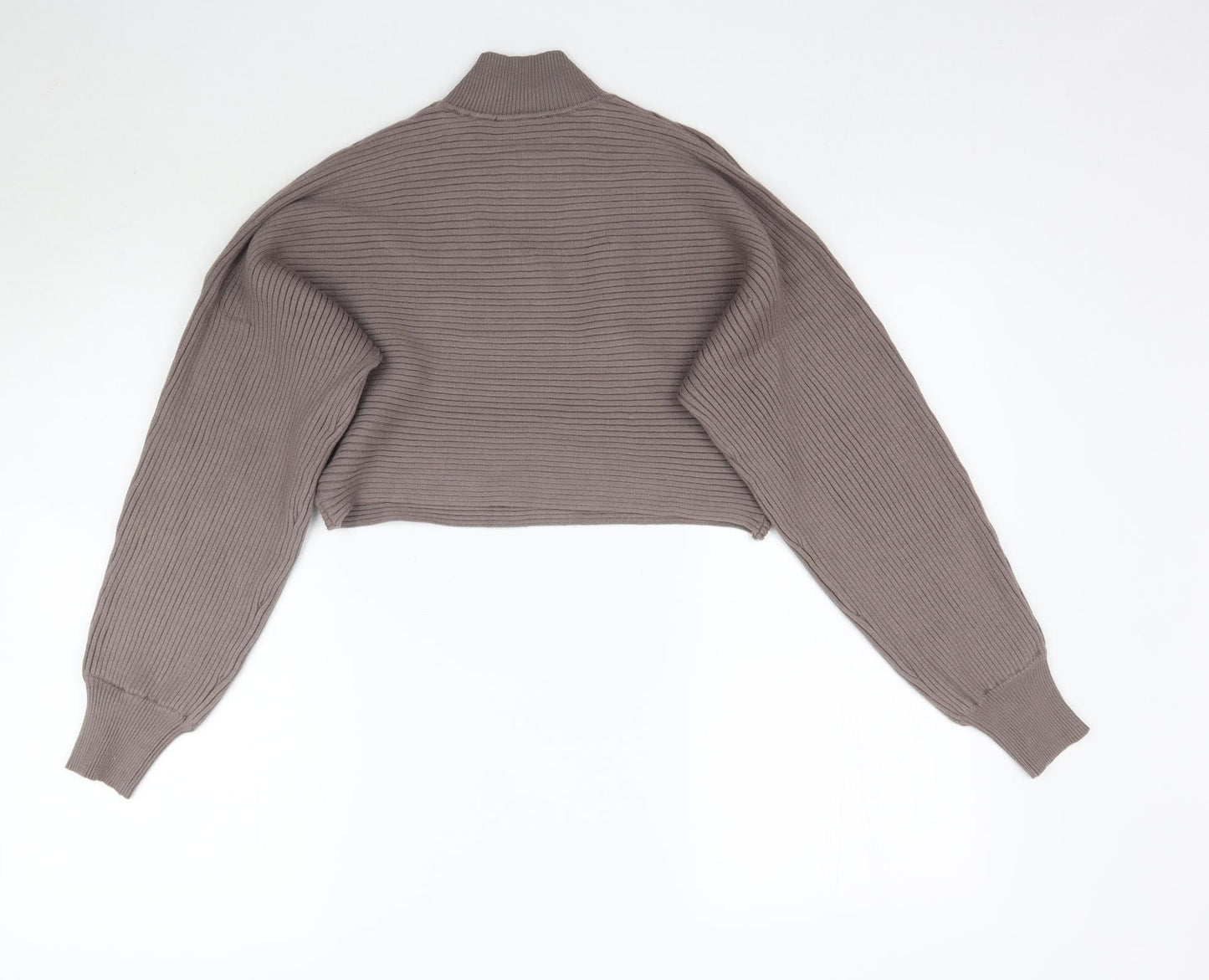 New Look Womens Grey  Knit Pullover Jumper Size S  - Taupe colour