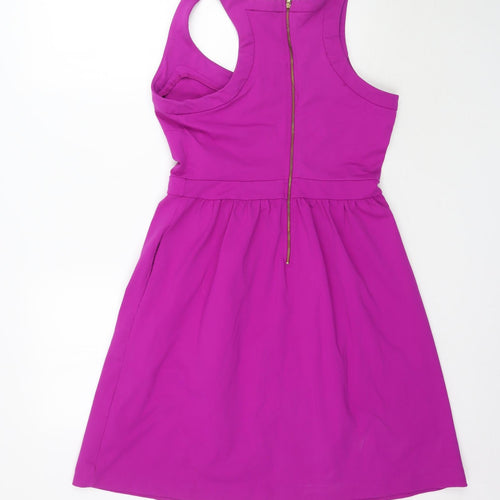 Cynthia Rowley Womens Purple   Fit & Flare  Size L