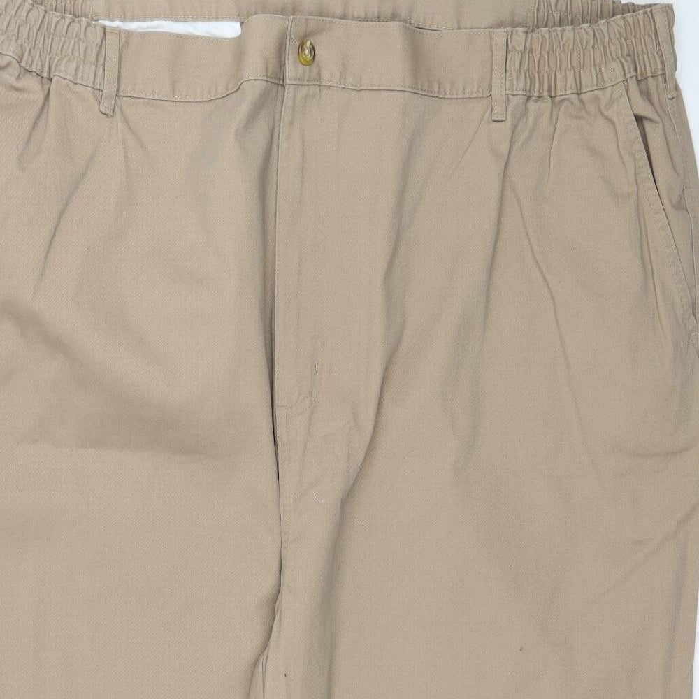 Cotton Traders Mens Beige   Capri Trousers Size 52 L24 in