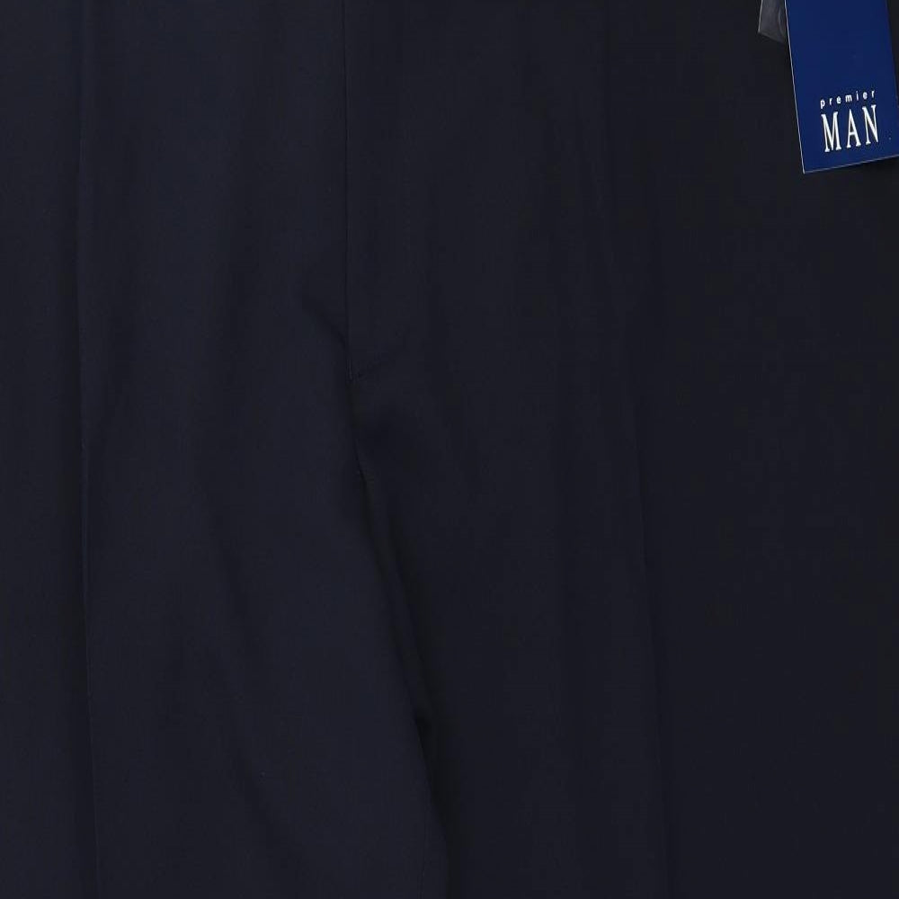 Premium Man Mens Blue   Trousers  Size 50 L28 in