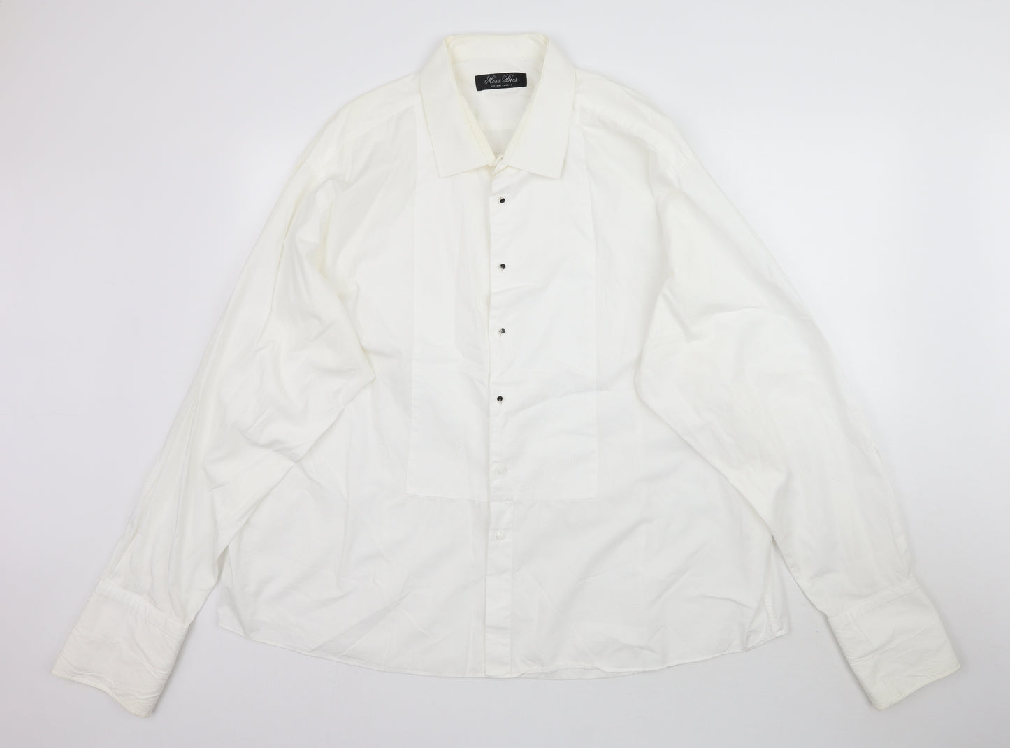 Moss Bros Mens White    Dress Shirt Size 20