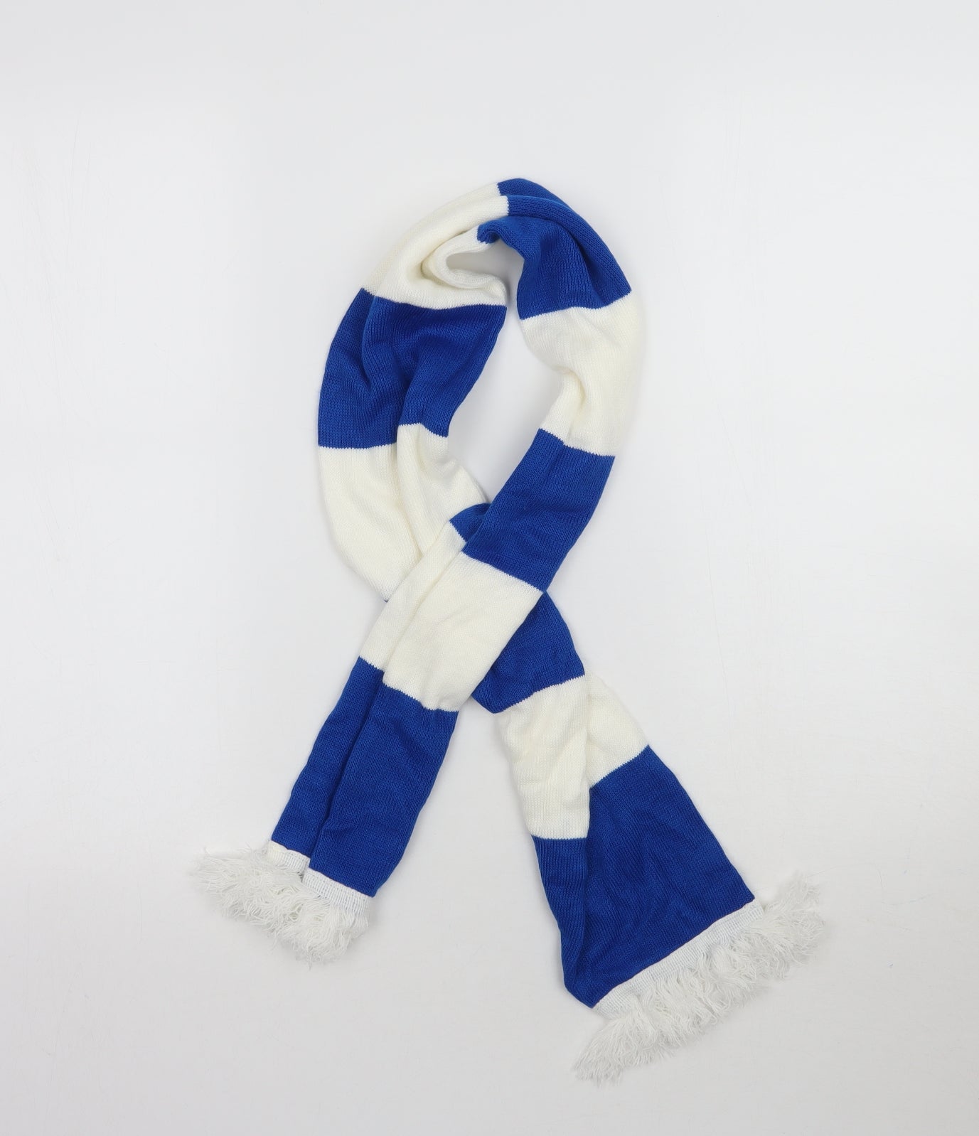 Preworn Unisex Multicoloured Striped Knit Scarf  One Size