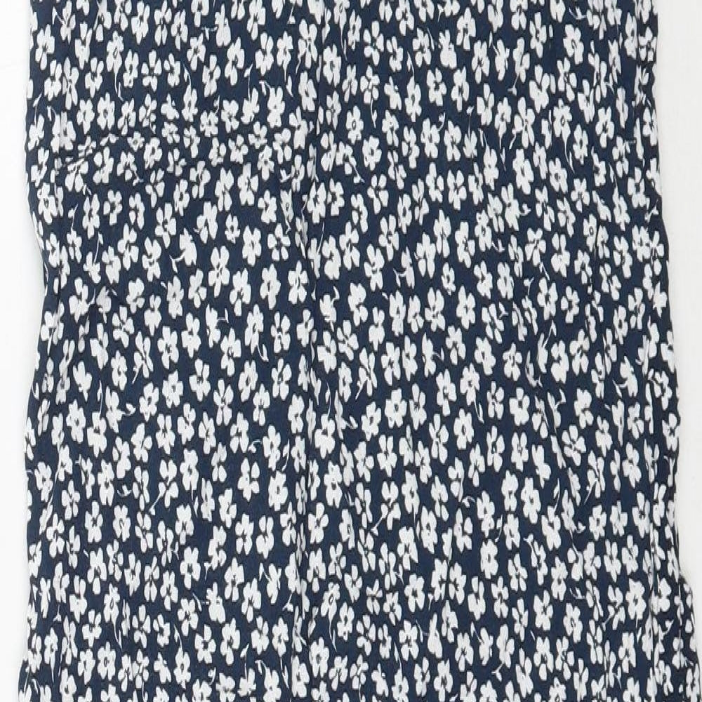 Primark Womens Blue Floral  Slip Dress  Size 8