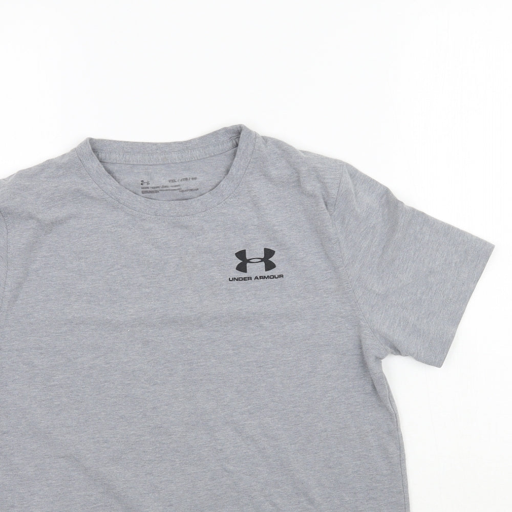 Under armour Boys Grey   Basic T-Shirt Size XL