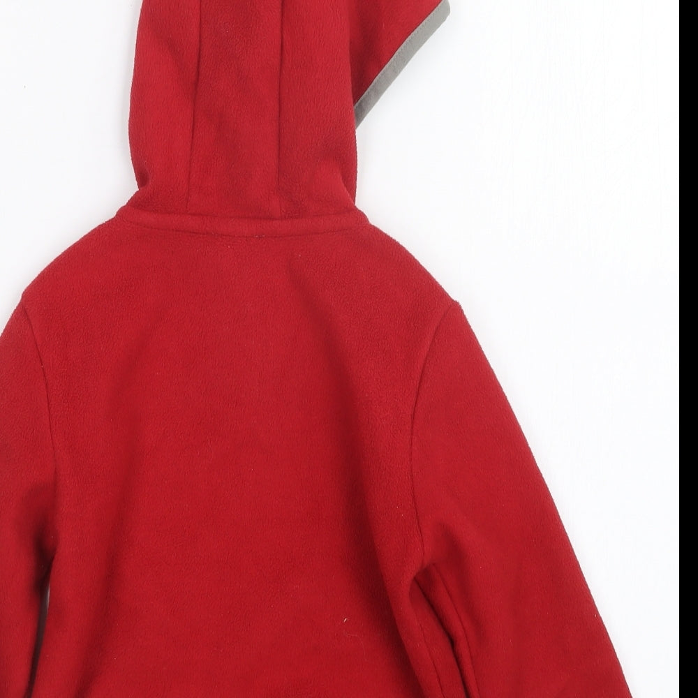 United Colors of Benetton Boys Red   Full Zip Hoodie Size 2 Years
