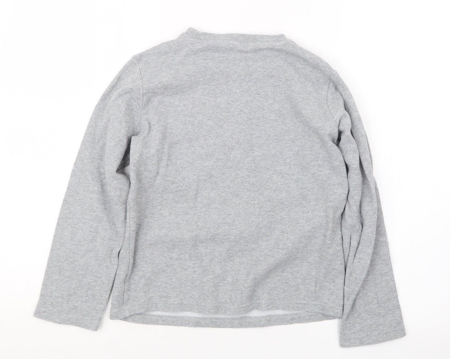 F&F Boys Grey Geometric   Pyjama Top Size 10-11 Years