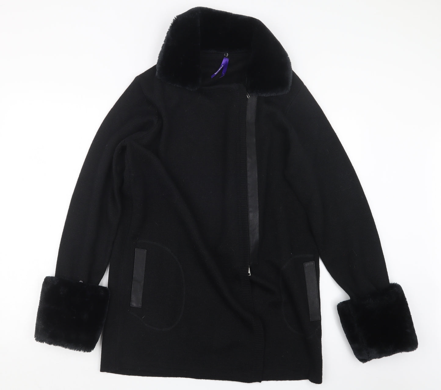 Seraphine Womens Black  Knit Jacket  Size M