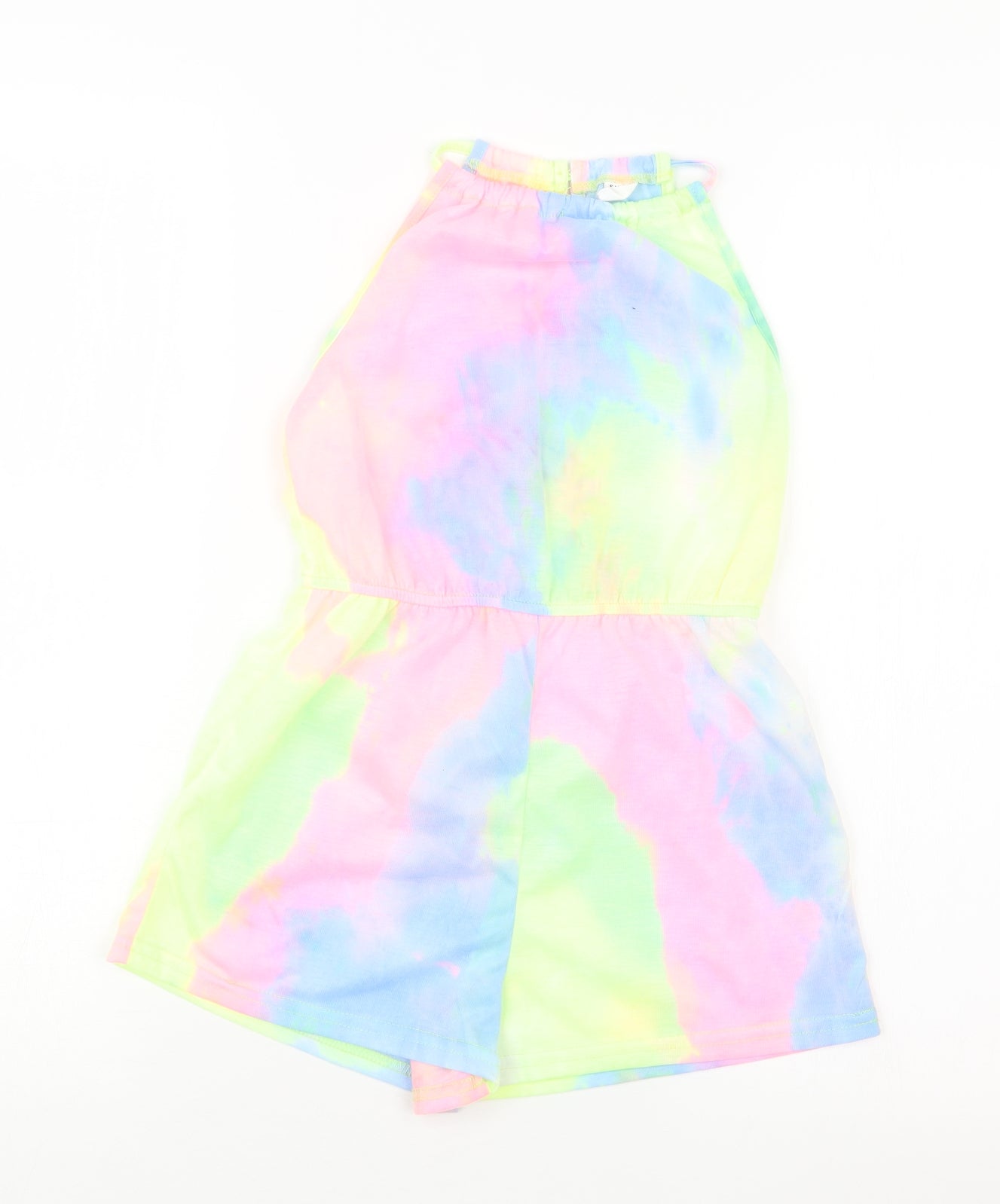 SheIn Girls Pink Geometric  Playsuit One-Piece Size 9 Years