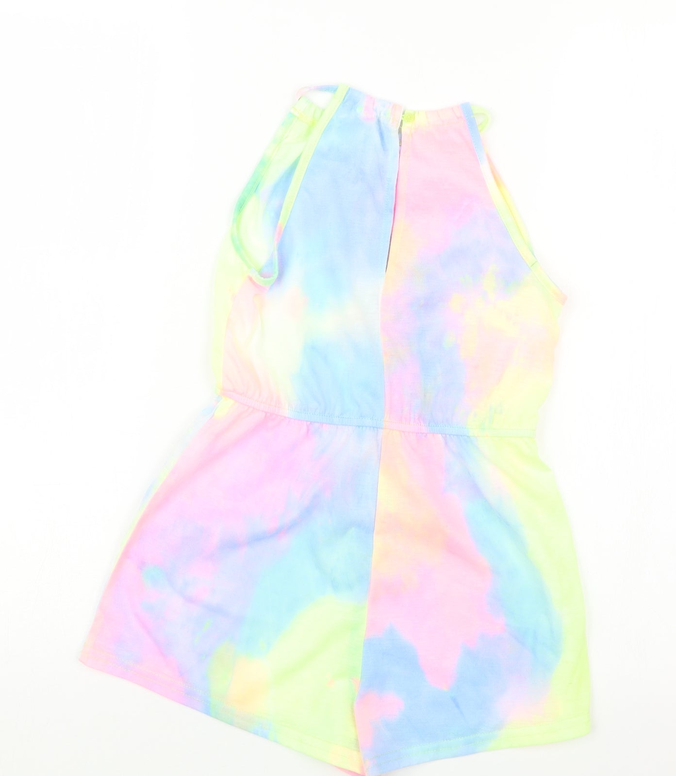SheIn Girls Pink Geometric  Playsuit One-Piece Size 9 Years