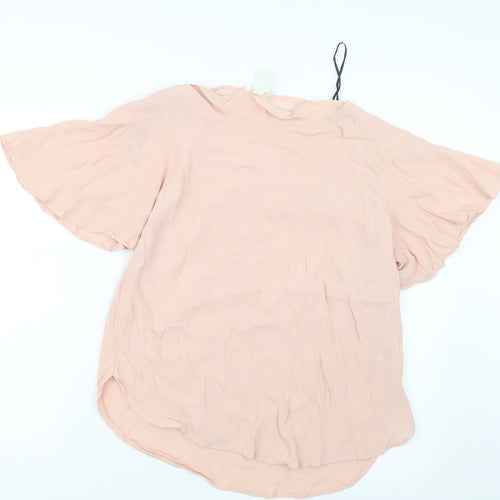 H&M Womens Pink   Basic Blouse Size 10