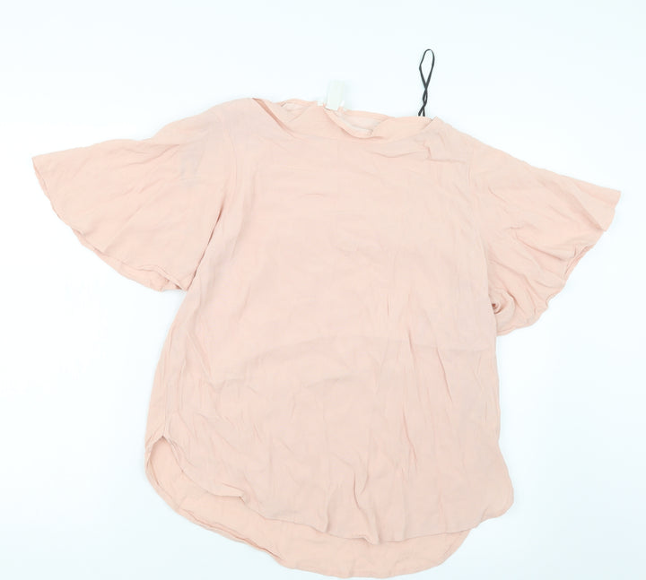 H&M Womens Pink   Basic Blouse Size 10