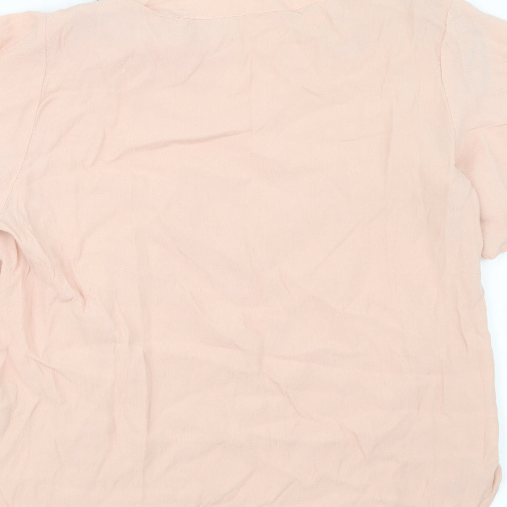 H&M Womens Pink   Basic Blouse Size 10