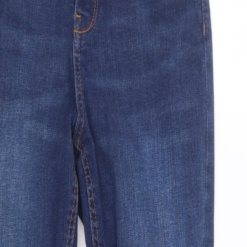 Denim Co. Womens Blue  Denim Straight Jeans Size 10 L27 in