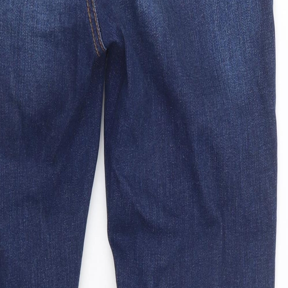 Denim Co. Womens Blue  Denim Straight Jeans Size 10 L27 in