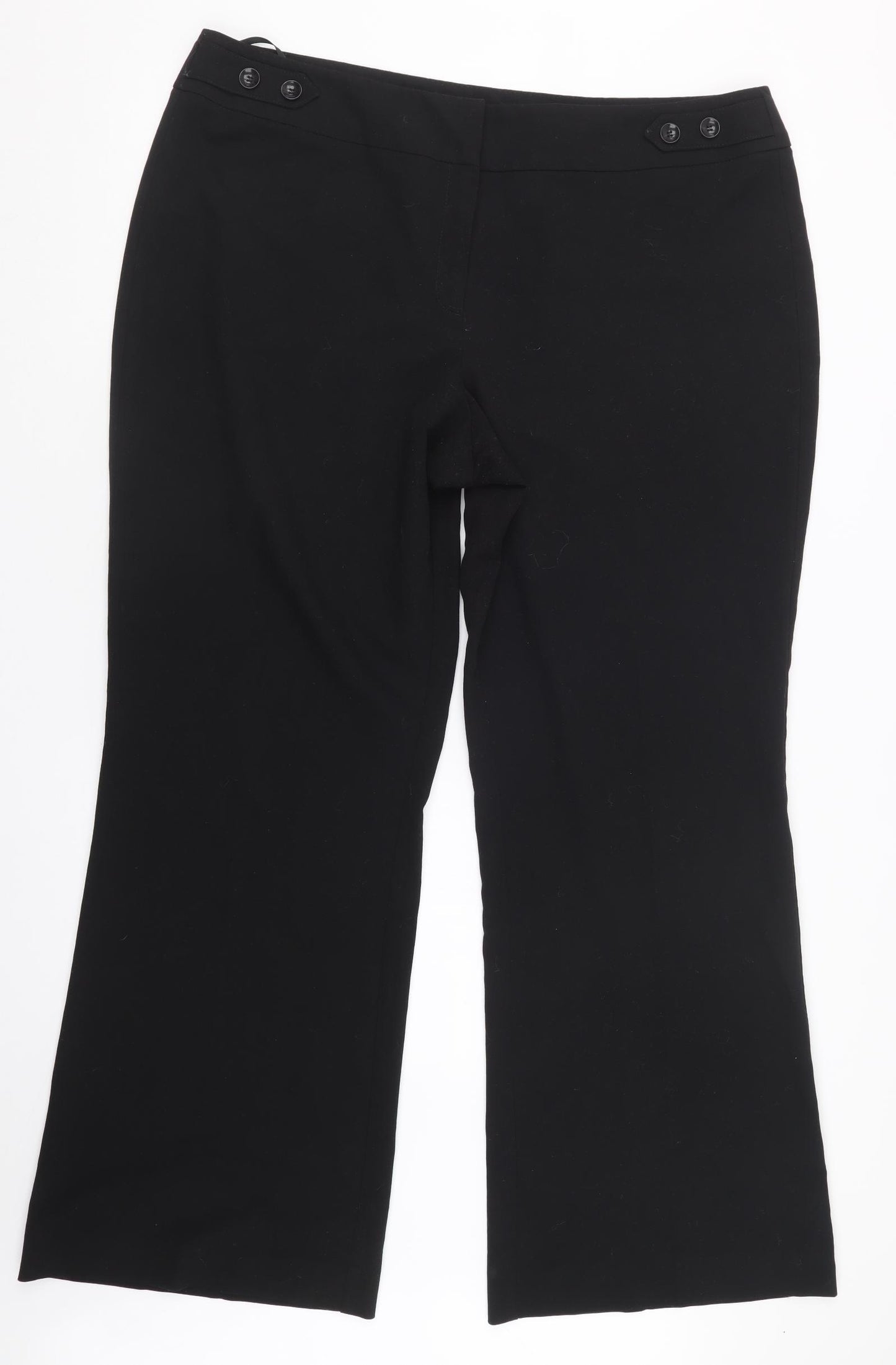 Debenhams Womens Black   Trousers  Size 18 L31.5 in