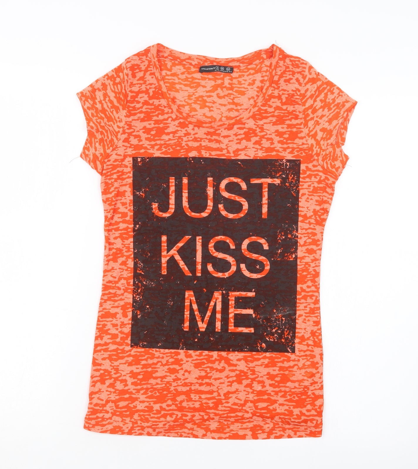 Atmosphere Womens Orange   Basic T-Shirt Size 6
