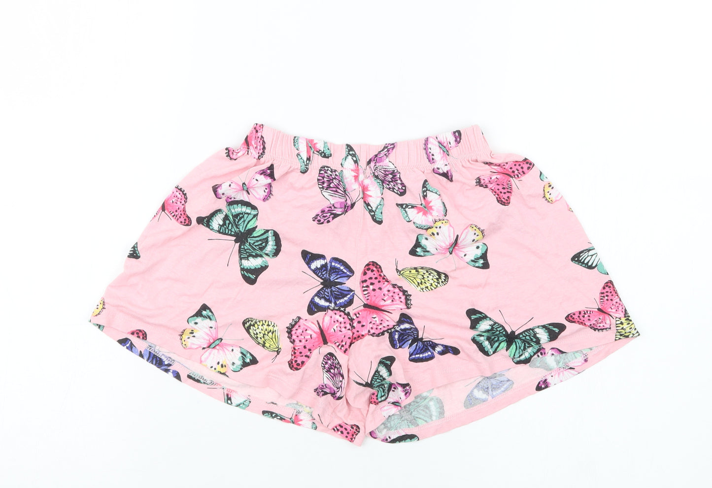 H&M Girls Pink Geometric  Boyfriend Shorts Size 7-8 Years