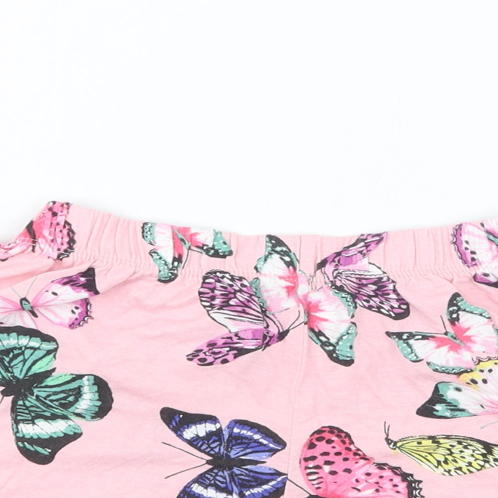 H&M Girls Pink Geometric  Boyfriend Shorts Size 7-8 Years
