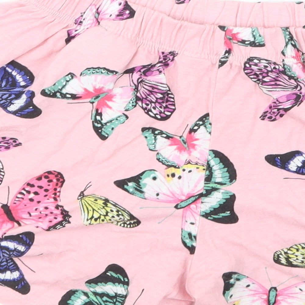 H&M Girls Pink Geometric  Boyfriend Shorts Size 7-8 Years