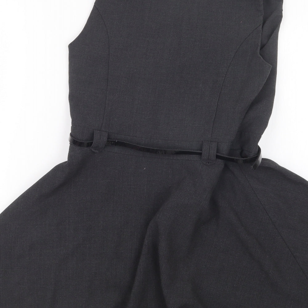 F&F Girls Grey   T-Shirt Dress  Size 8-9 Years  - School