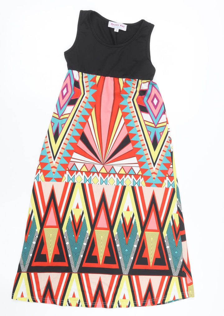 Mayah Kay Womens Black T-Shirt Dress Size 6
