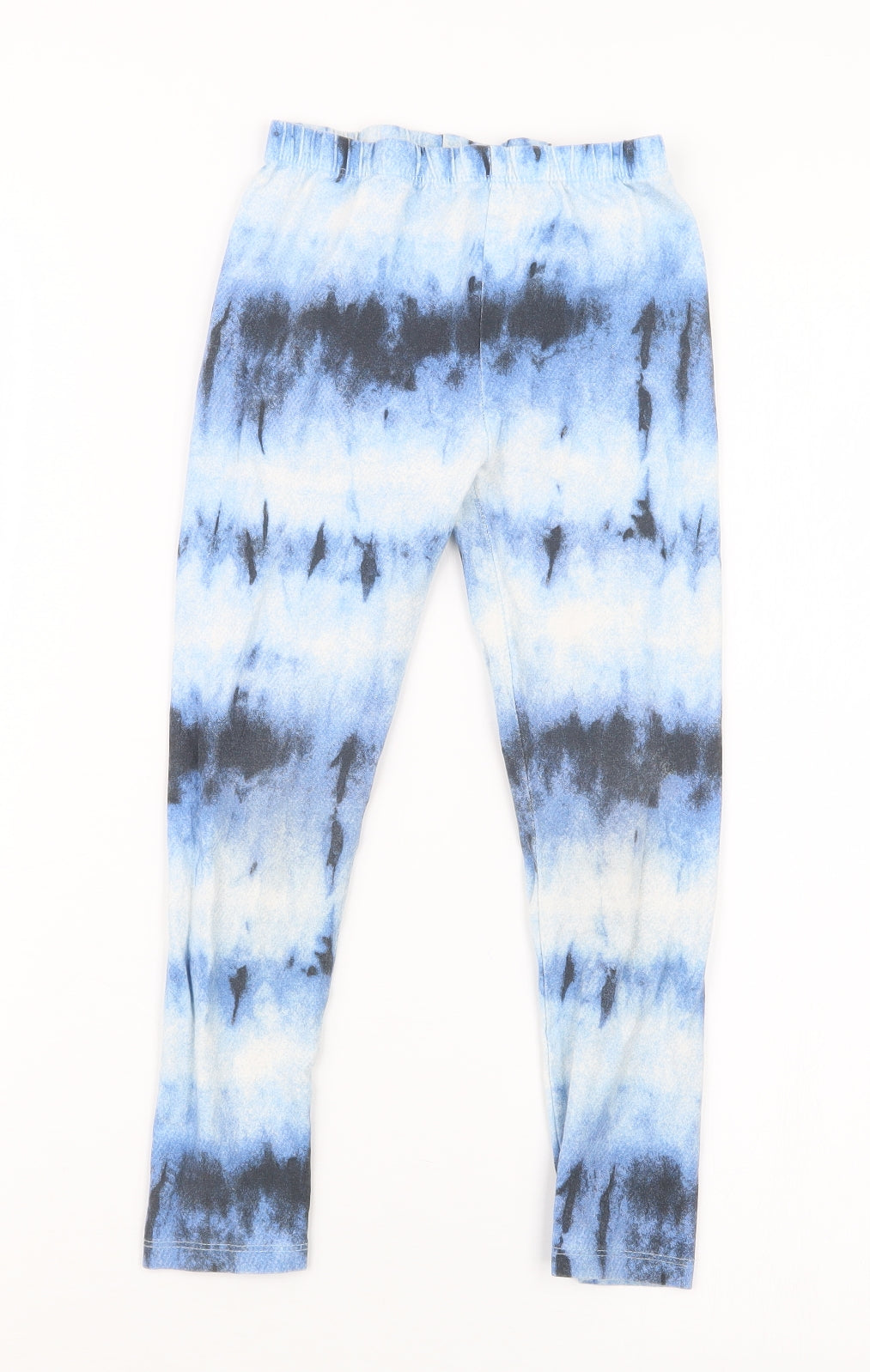 TU Girls Blue Geometric  Carrot Trousers Size 7 Years