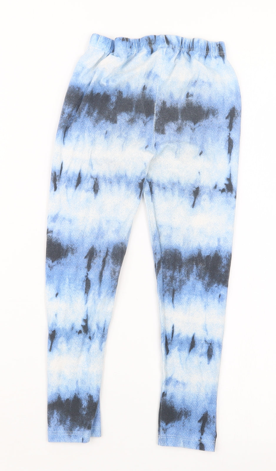TU Girls Blue Geometric  Carrot Trousers Size 7 Years