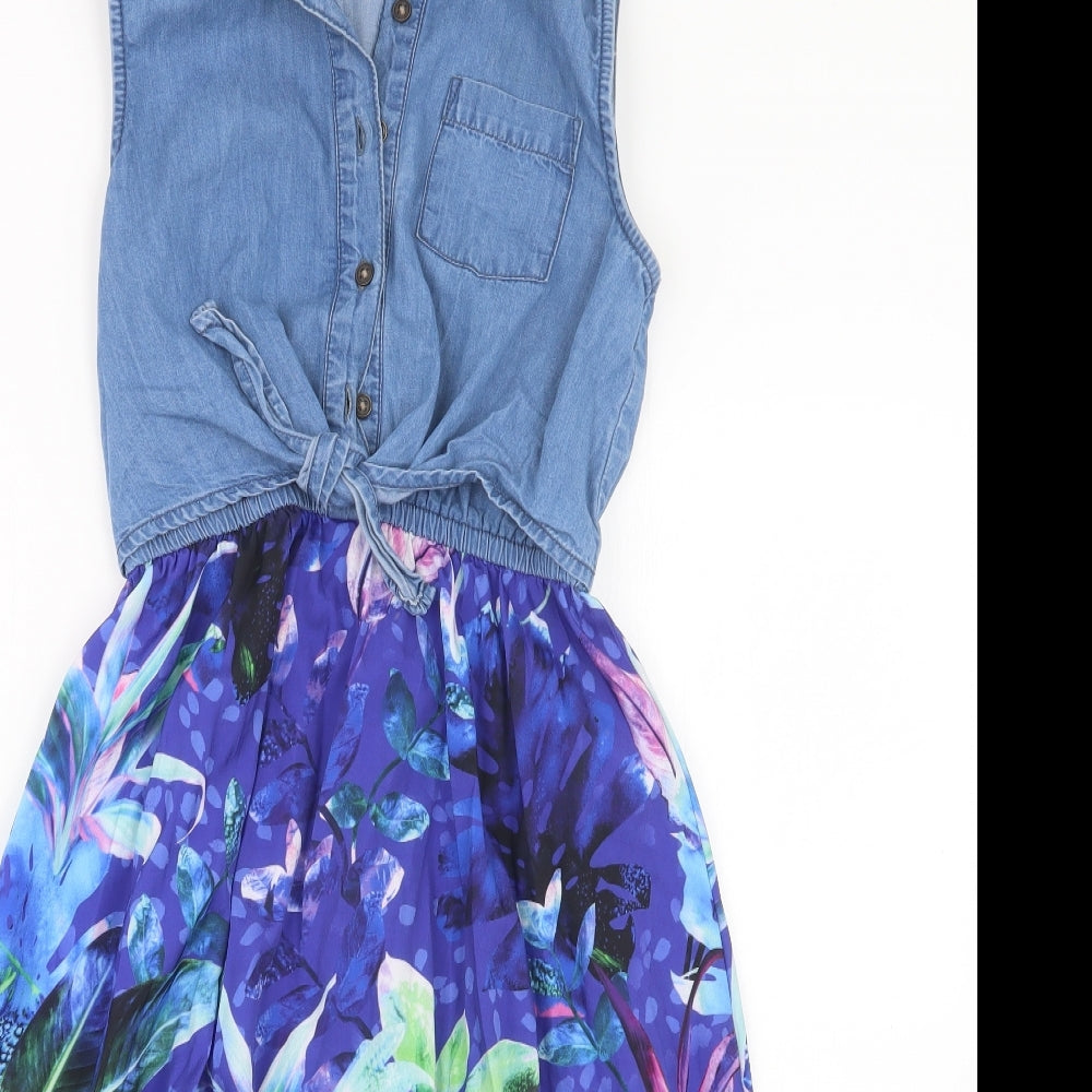 Blue Zoo Girls Blue   A-Line  Size 9 Years