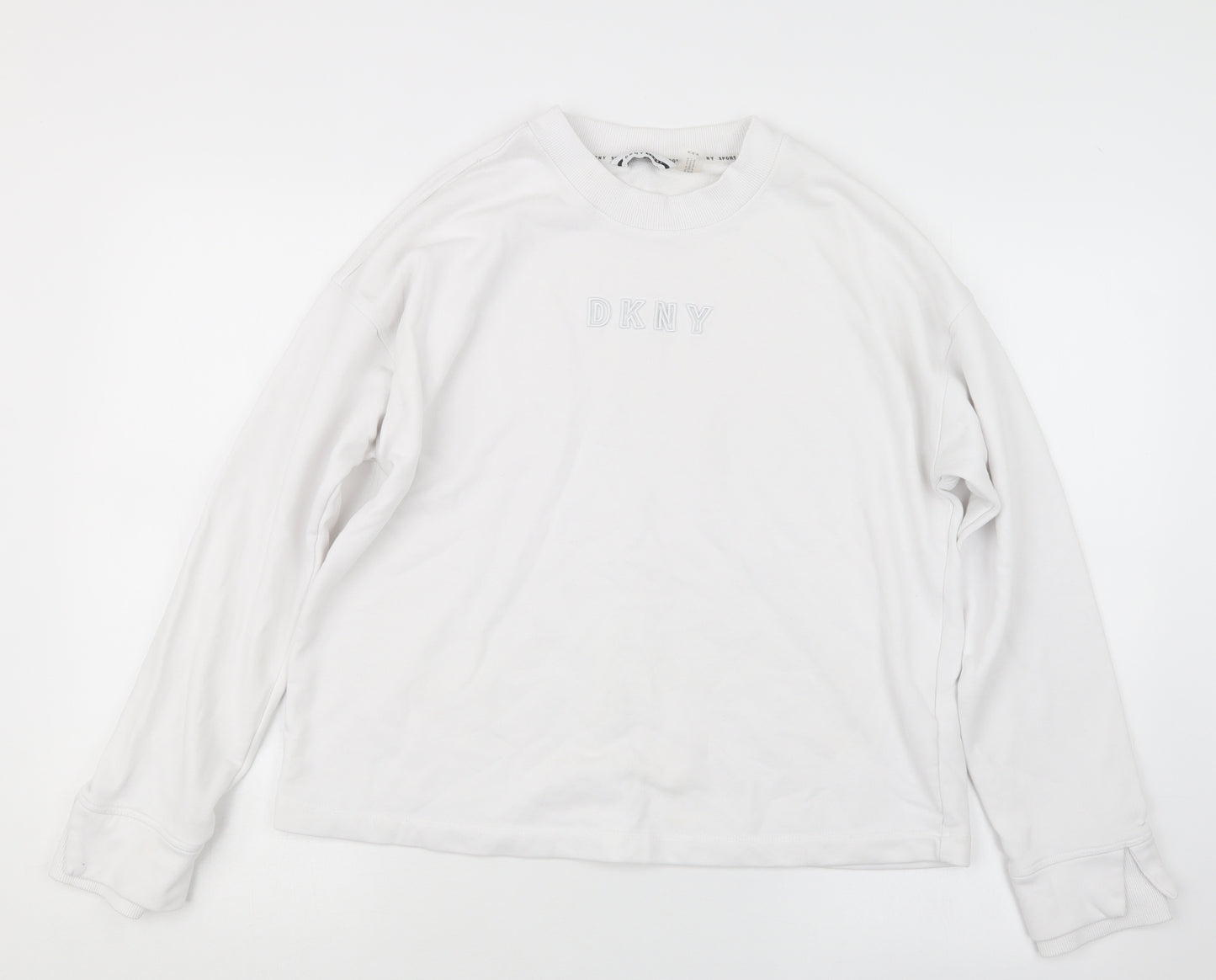 DKNY Womens White   Pullover Jumper Size M