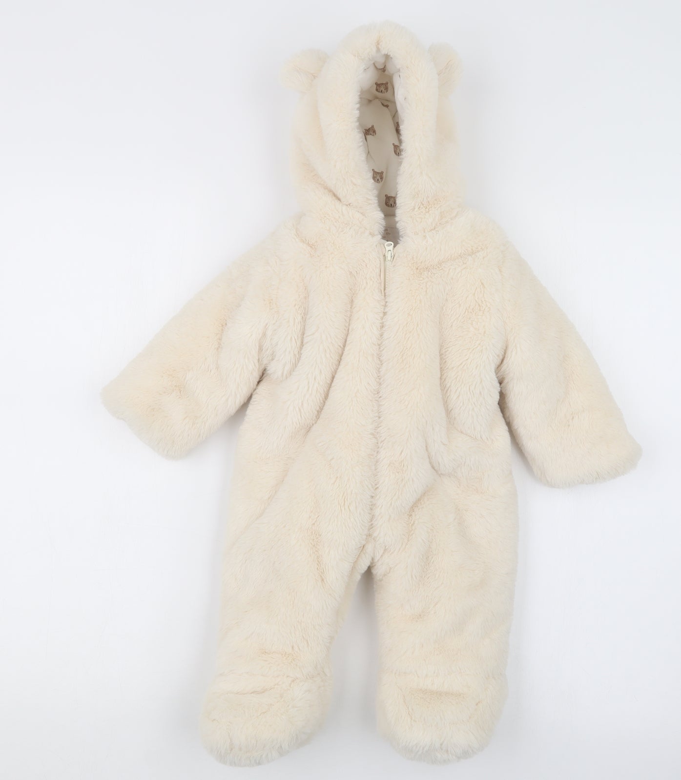 F&F Baby Beige   Coverall Outfit/Set Size 3-6 Months