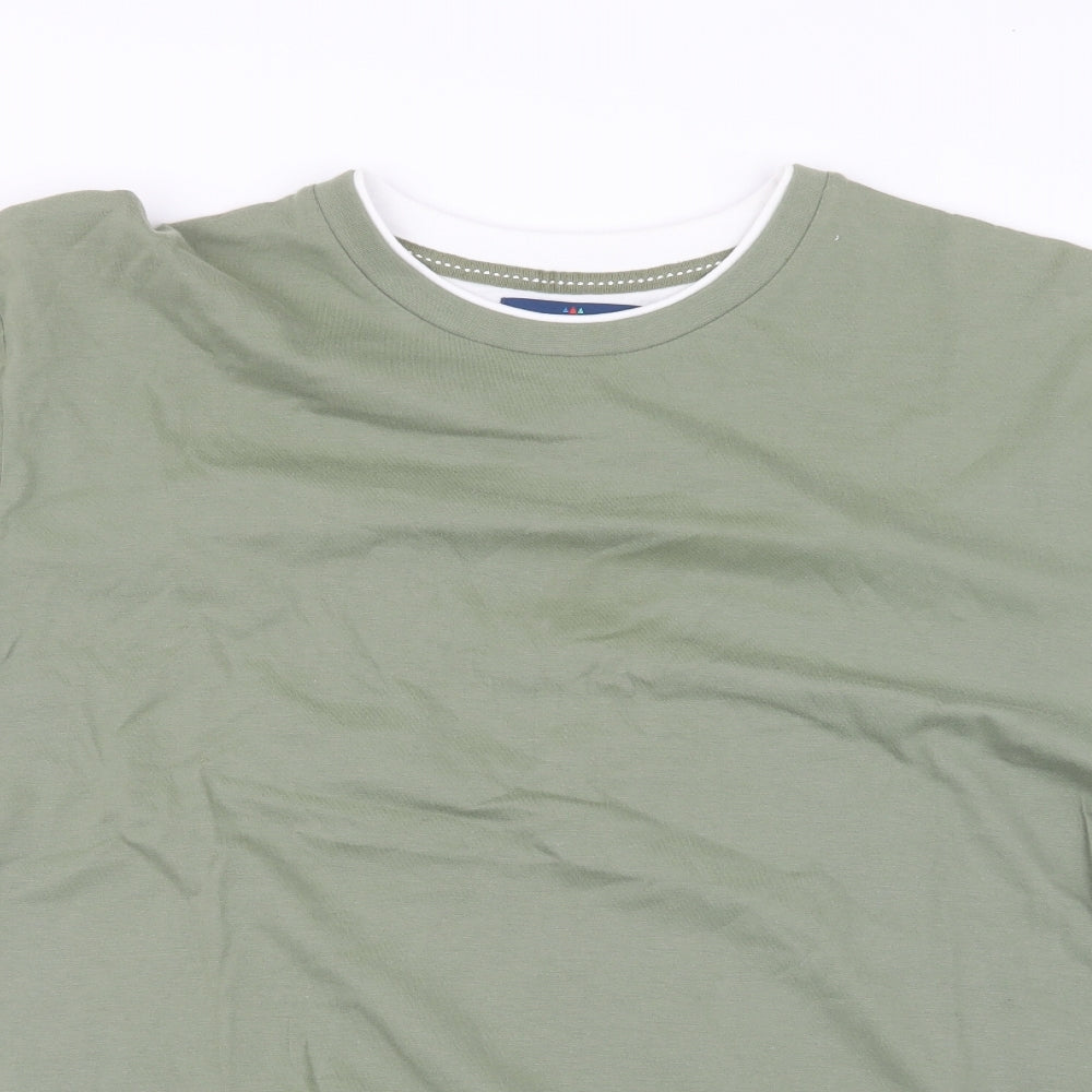 BHS Mens Green    T-Shirt Size L
