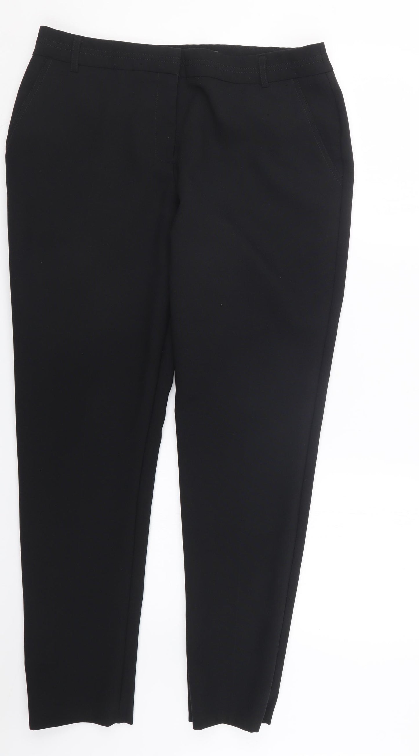 Primark Womens Black   Trousers  Size 14 L28.5 in