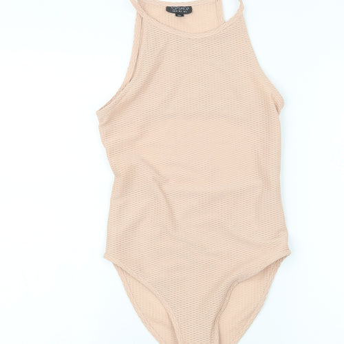 Topshop Womens Beige   Bodysuit One-Piece Size 6