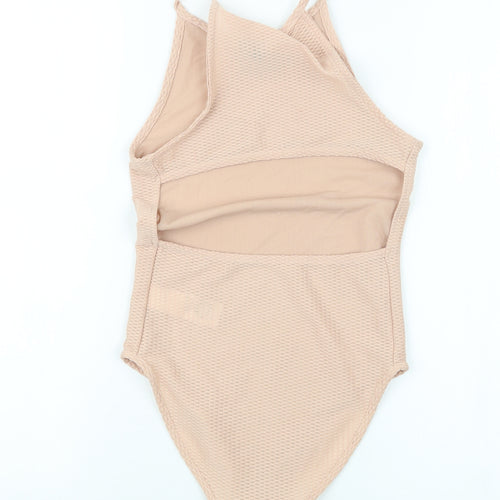 Topshop Womens Beige   Bodysuit One-Piece Size 6