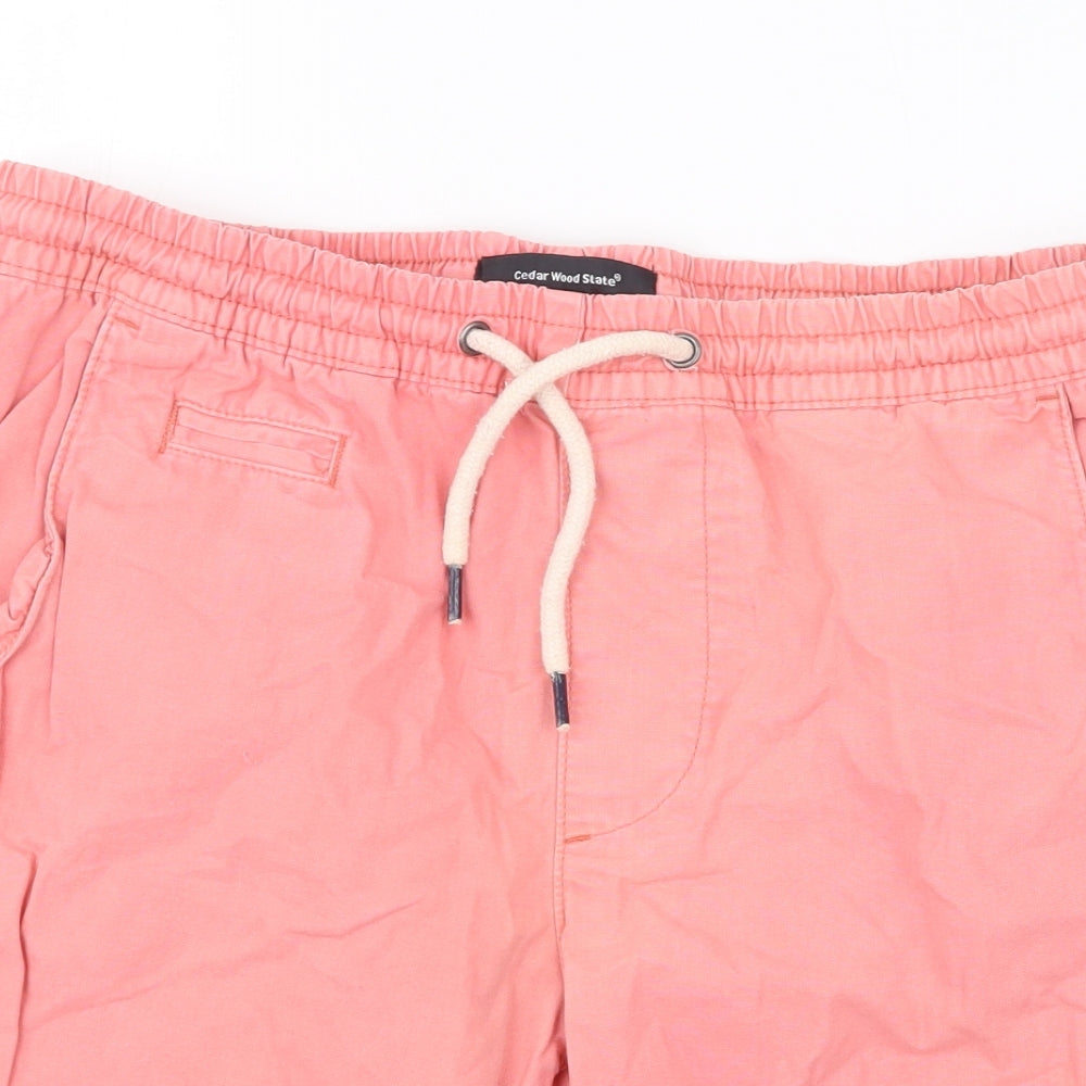 Cedar Wood State Mens Pink   Cargo Shorts Size 30 in