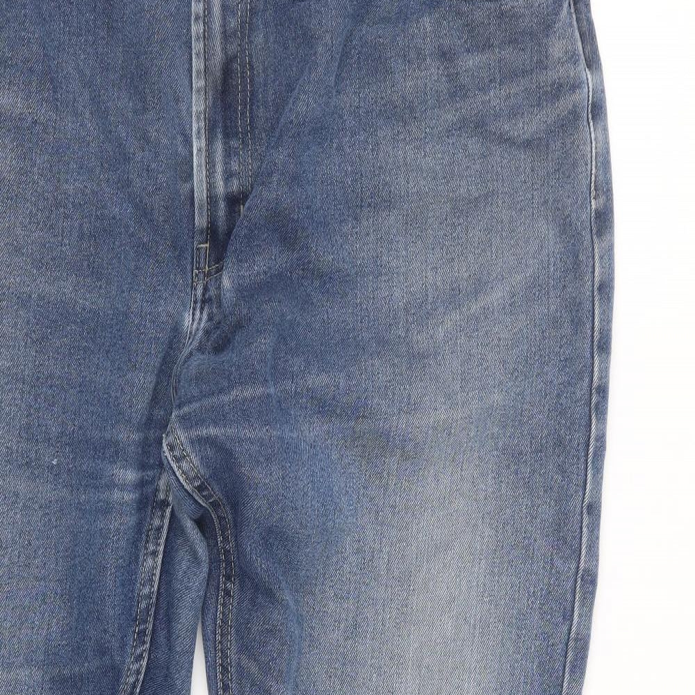 Denim Co. Mens Blue  Denim Straight Jeans Size 38 in L29 in