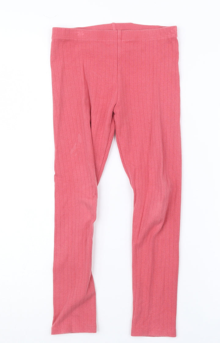 F&F Girls Pink Carrot Trousers Size 6-7 Years