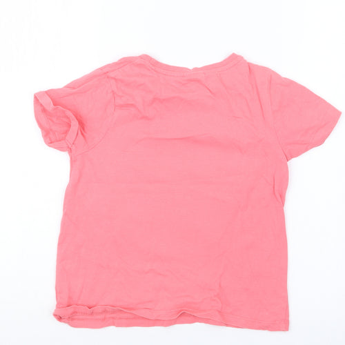 Matalan Girls Pink   Basic T-Shirt Size 7 Years