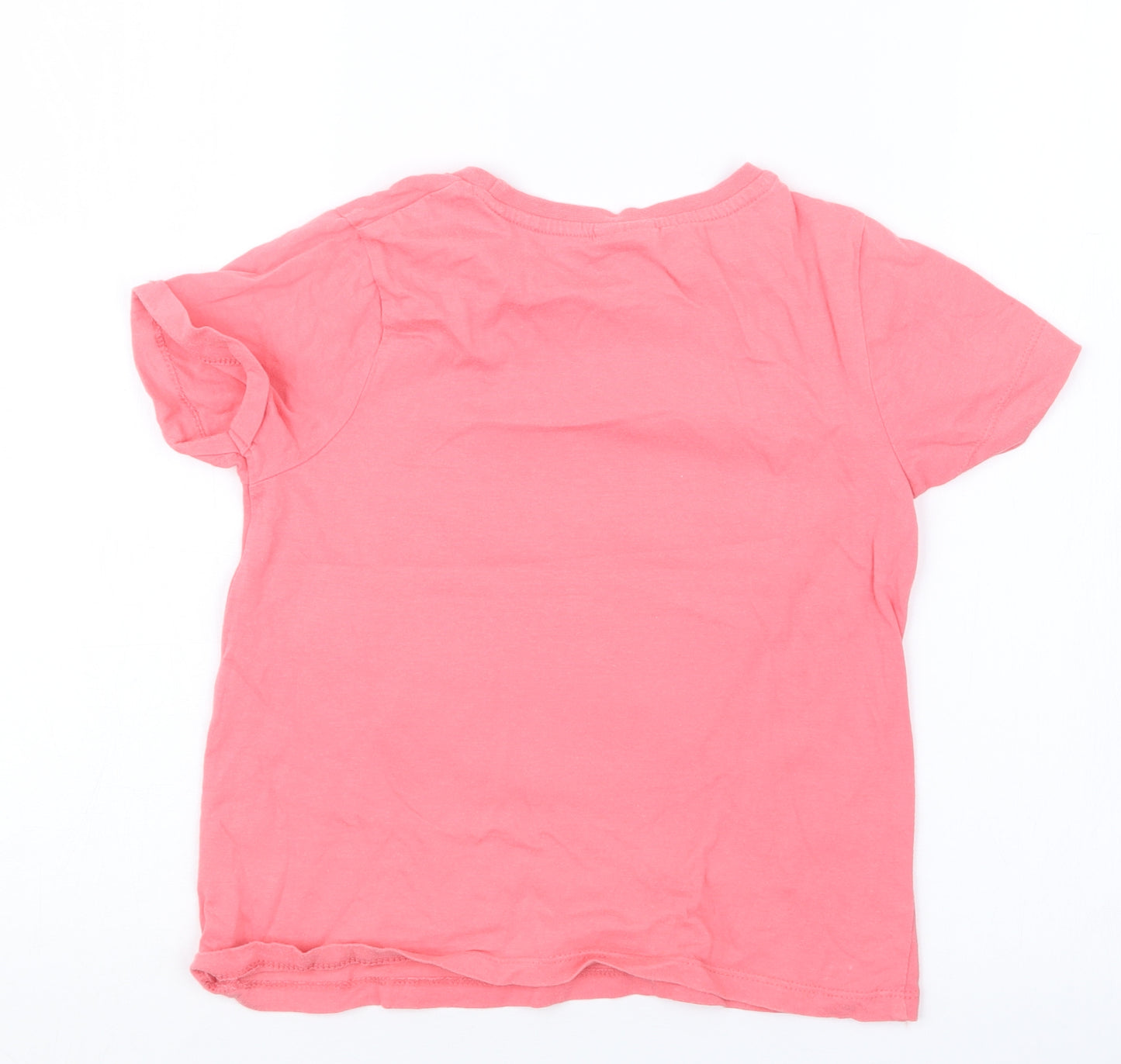 Matalan Girls Pink   Basic T-Shirt Size 7 Years