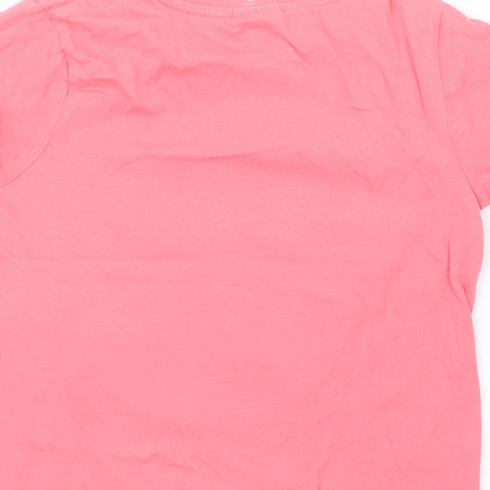Matalan Girls Pink   Basic T-Shirt Size 7 Years