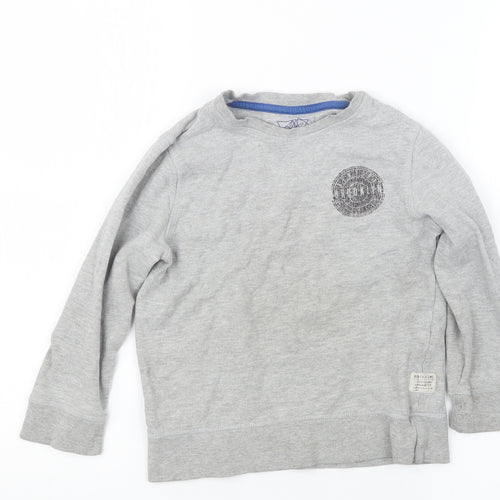 F&F Boys Grey   Pullover Jumper Size 5-6 Years