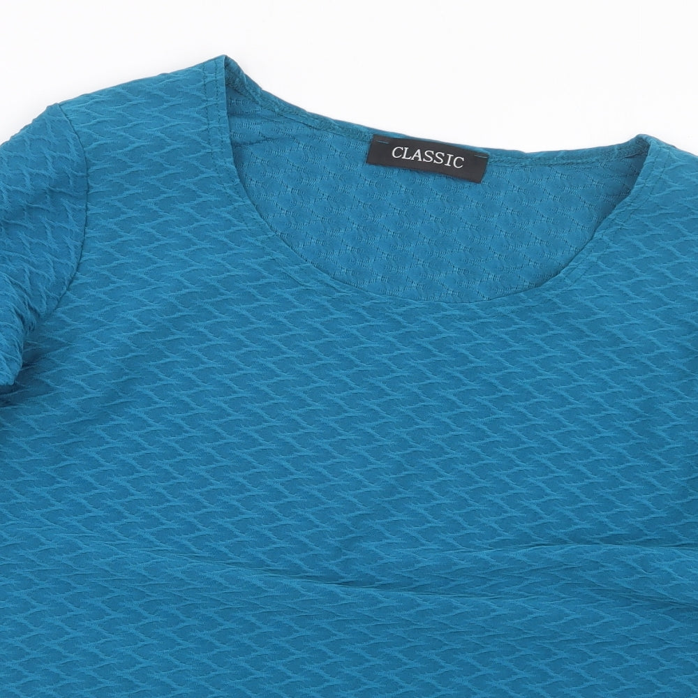 Classic Womens Blue   Basic Blouse Size 12