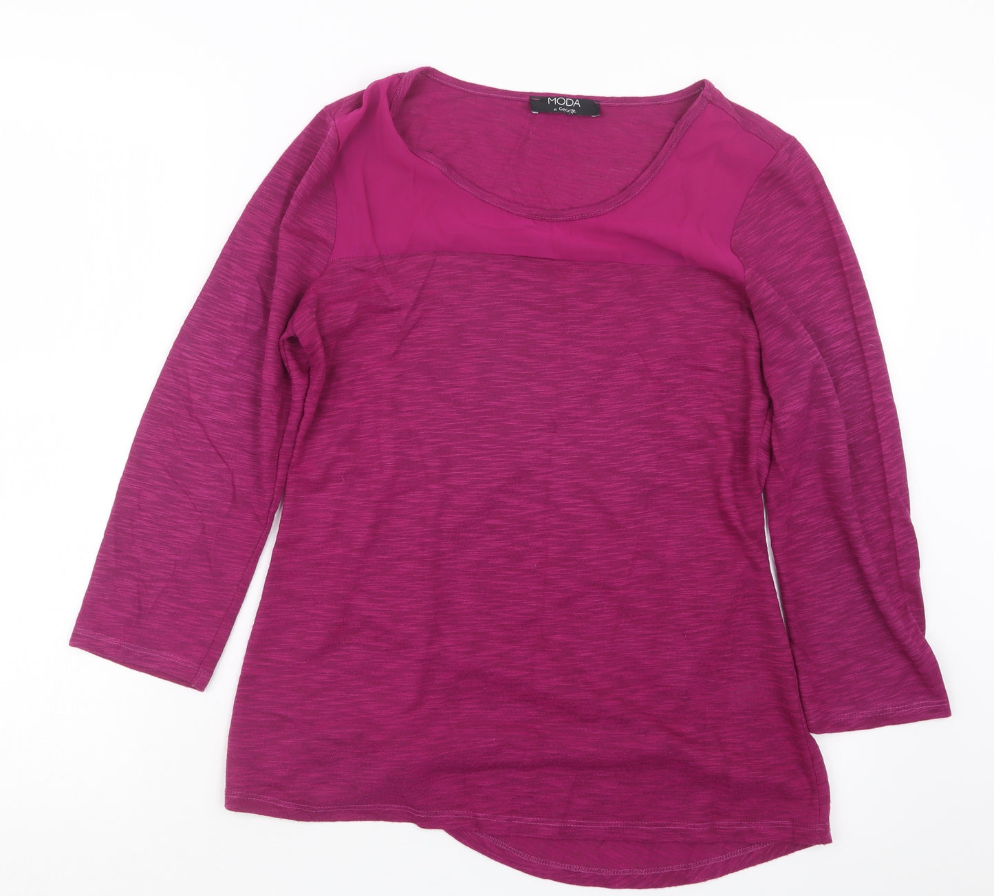George Womens Purple   Basic T-Shirt Size 10