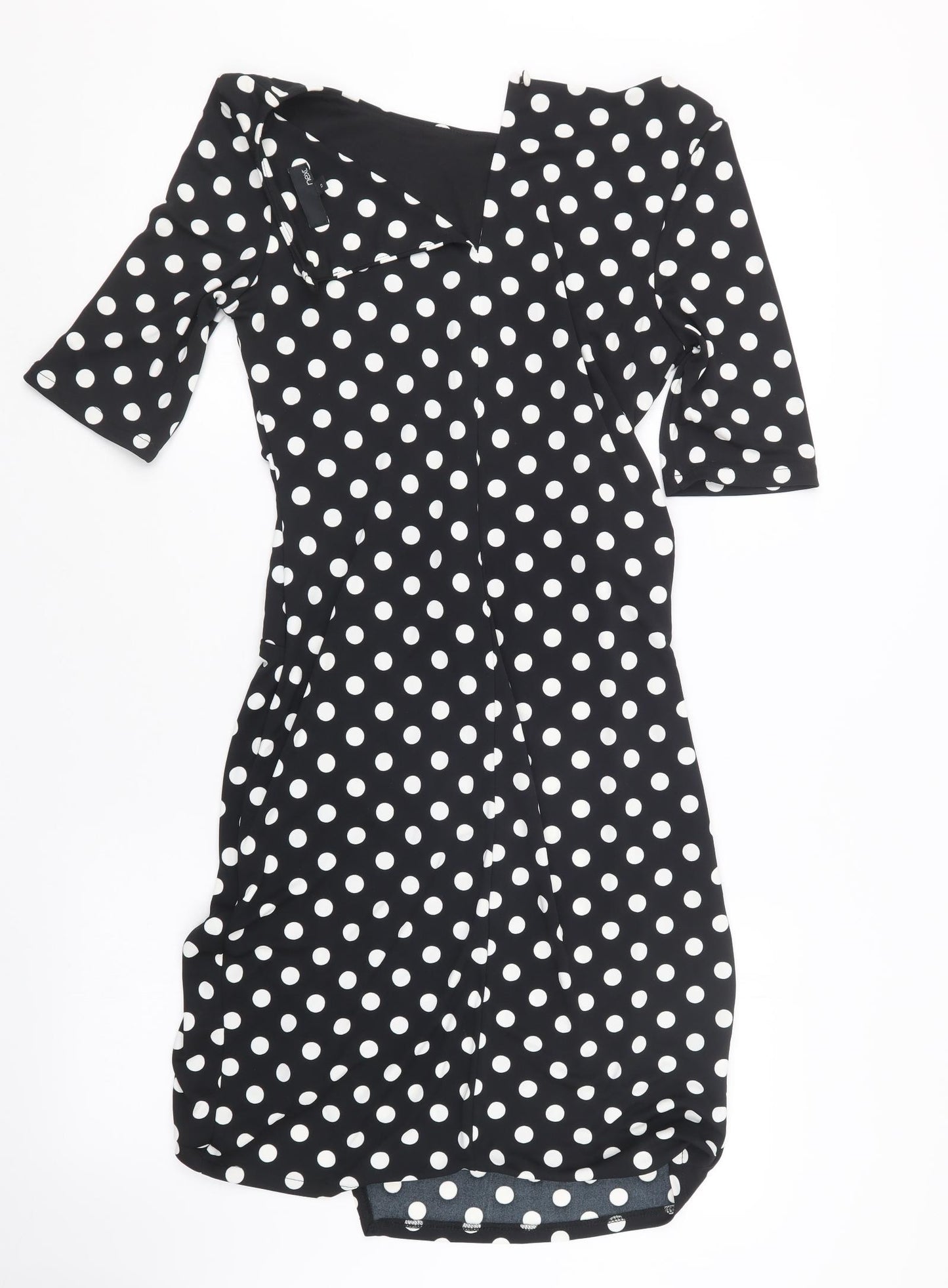 NEXT Womens Black Polka Dot  Shirt Dress  Size 12