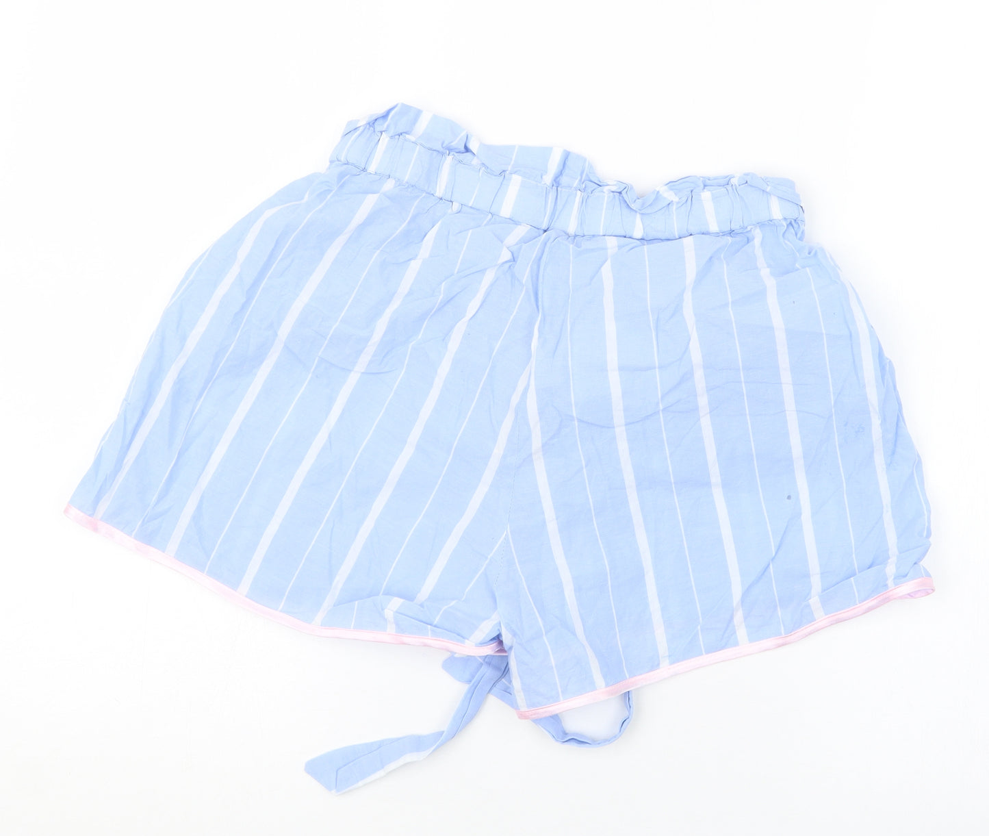 Preworn Womens Blue Striped  Capri Pyjama Set Size M