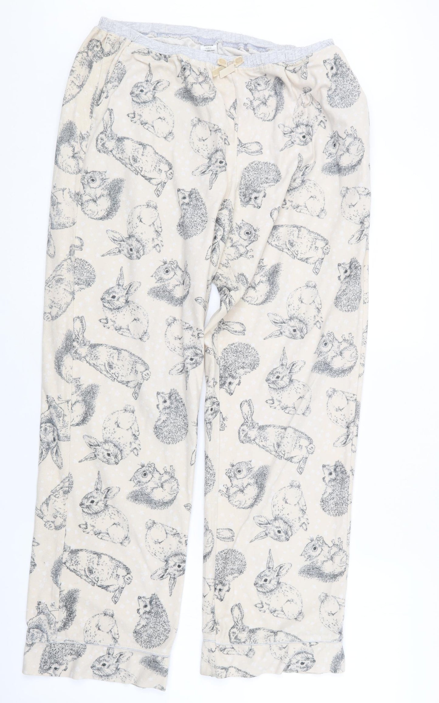 NEXT Womens Beige Geometric  Capri Pyjama Set Size M