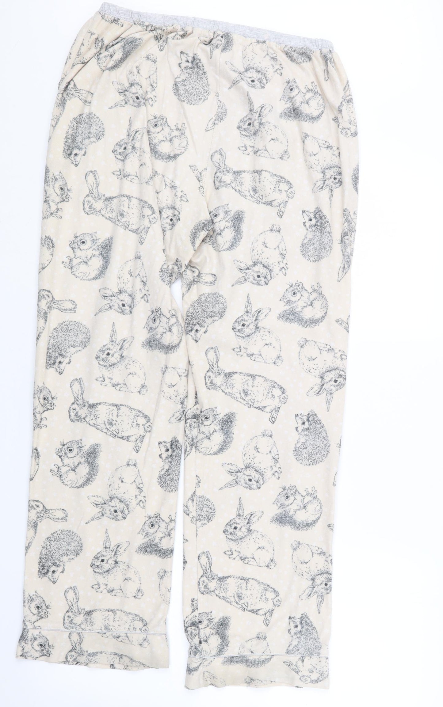 NEXT Womens Beige Geometric  Capri Pyjama Set Size M