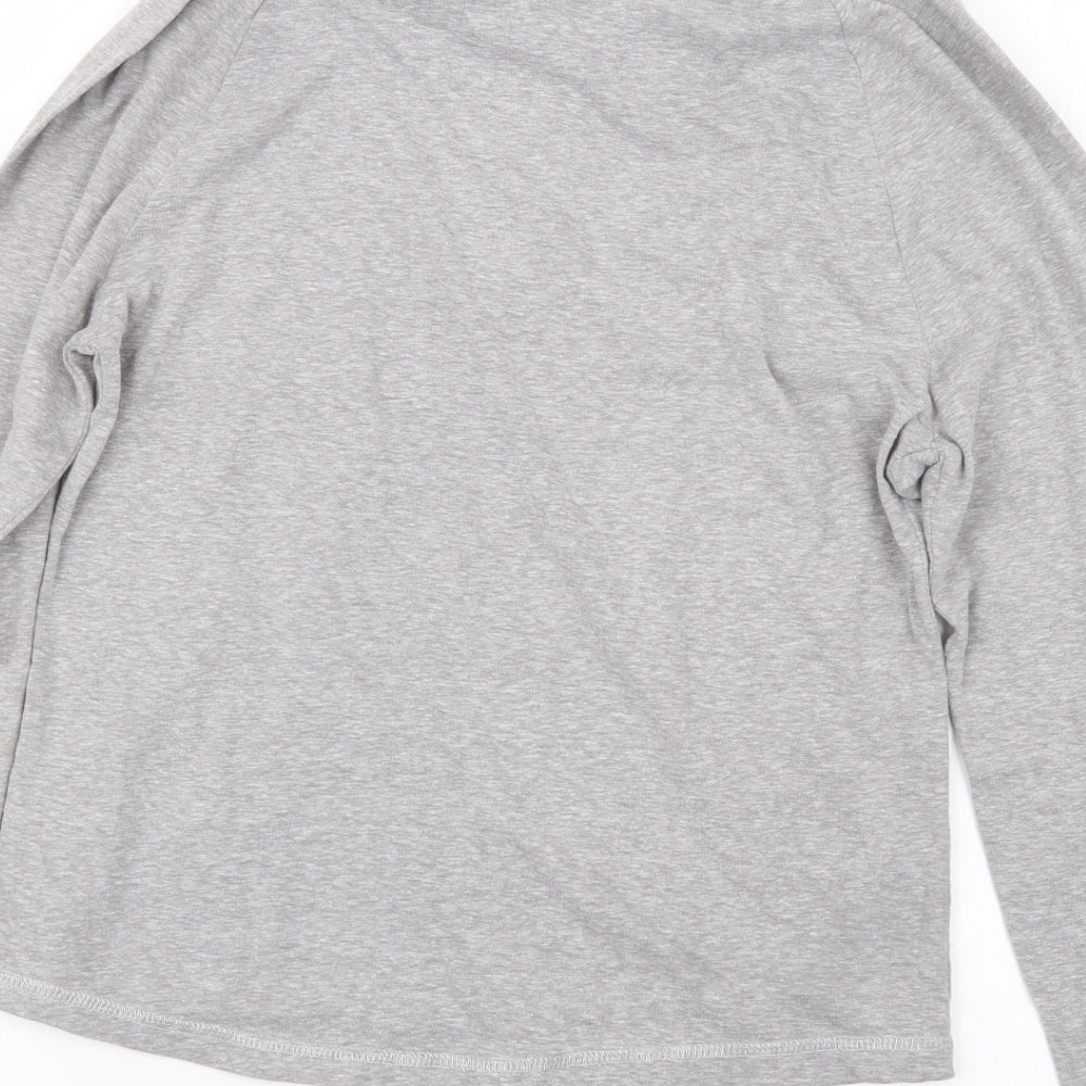 George Womens Grey Geometric  Top Pyjama Top Size 8