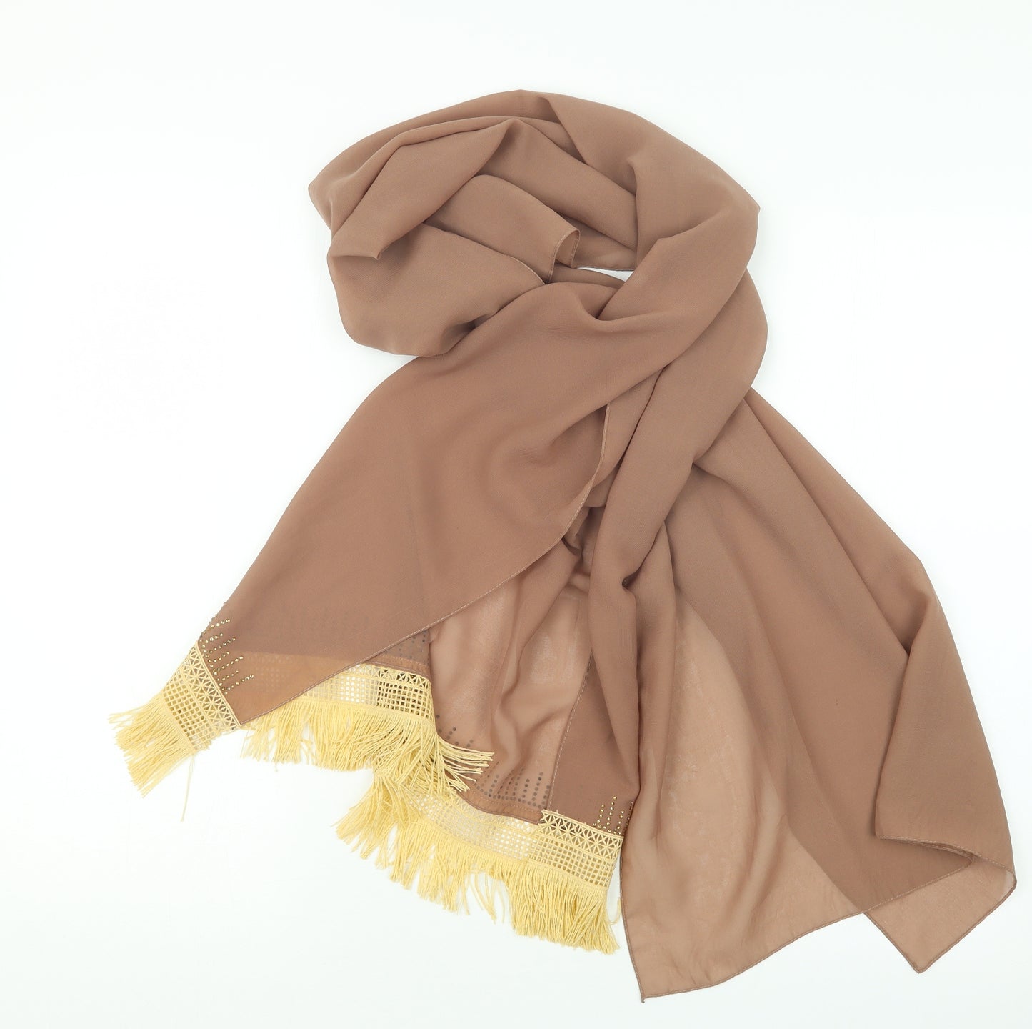 Preworn Womens Beige    Scarf